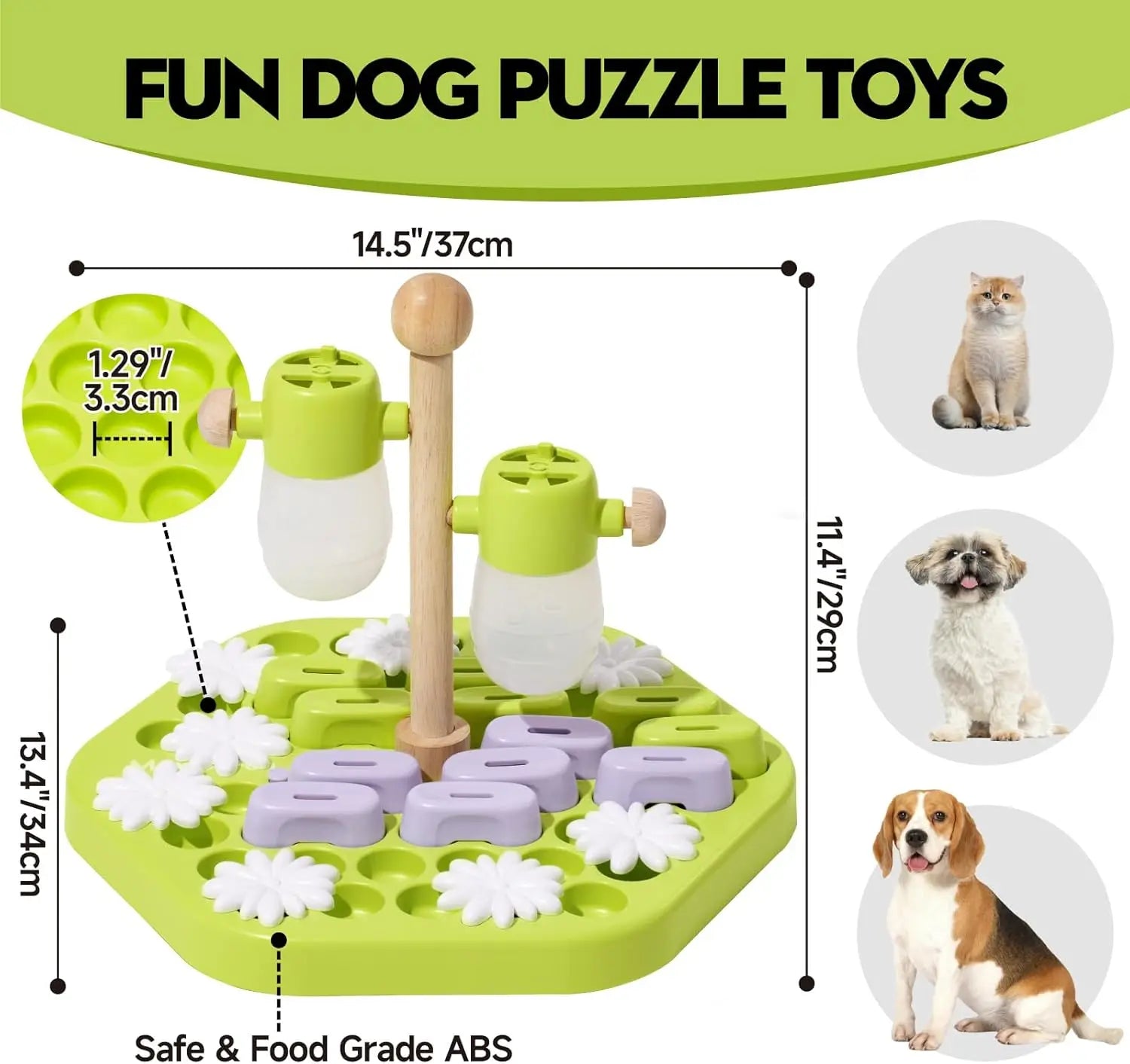 Mewoofun Level 4 Dog Puzzle Toy – Advanced IQ Training & Slow Feeder for All Breeds