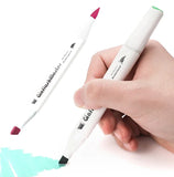 Ginflash Soft Brush & Chisel Art Markers Dual Head – Alcohol-Based 80-Color Sketch & Manga Drawing Set