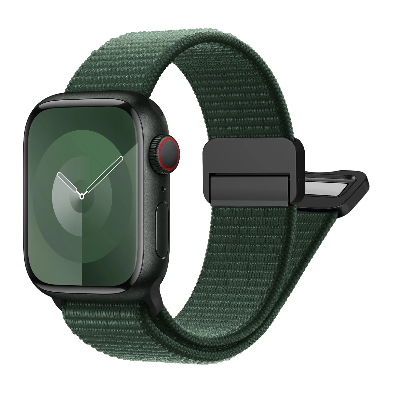 Magnetic Loop Nylon Apple Watch Band – Bracelet Style Strap for Ultra 2, SE & Series 3–9, Compatible with 38/40/41/42/44/45/49mm Models