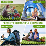 Westtune Double Sleeping Pad – 4" Thick Inflatable Mattress with Pillows & Built-In Foot Pump for 2 People 🏕️💤