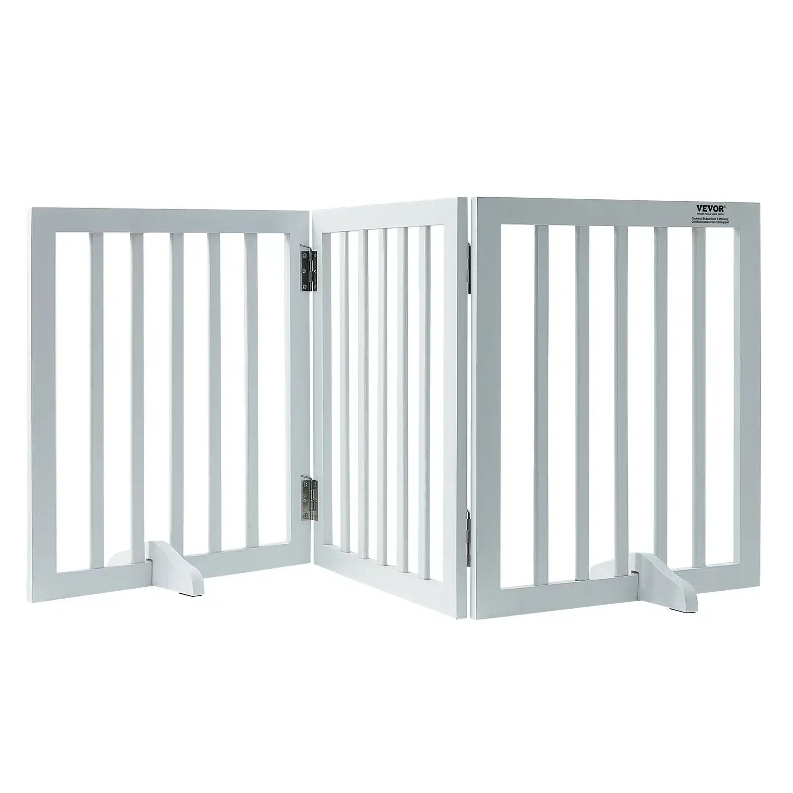 Vevor Free-Standing Dog Gate – 3 Panel Foldable Pet Gate for Narrow Passageways, Expandable Freestanding Barrier for Dogs & Pets
