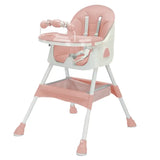 Foldable Baby High Chair 6 Months+ with Large Anti-Slip Pad & Toy Rack – Easy to Clean