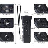 Ultrasonic Bark Control Device – Lightweight Anti-Barking Trainer with LED Flashlight for Pet Training & Bark Deterrent