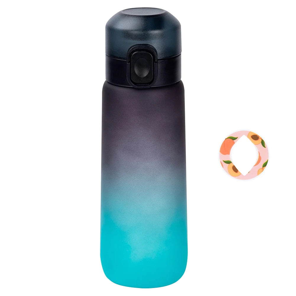 750ml Sports Water Bottle with Flavour Pod – Air-Flavored Hydration Bottle for Outdoor & Travel