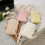 Women’s Casual Mobile Phone Crossbody Bag — Simple Vertical Shoulder Messenger Purse