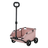Safe Hair-Free Pet Carrier Stroller – 4-Wheel Folding Cart for Small Dogs & Cats, Travel, Shopping & Walking