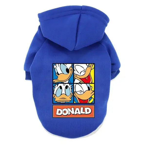 Disney Winter Dog Hoodie – Warm Cartoon Coat for Small Dogs & Puppies (Autumn/Winter Outfit)