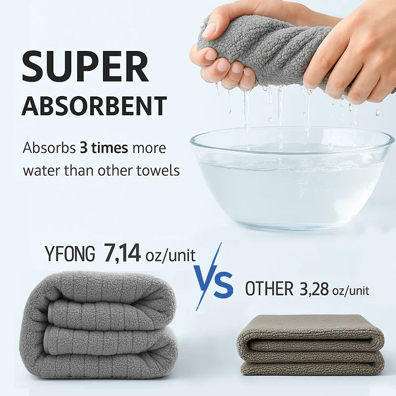 4-Piece Hotel-Grade Bamboo-Cotton Towel Set – Ultra-Absorbent Luxury Bath & Face Towels