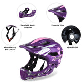 Kids’ Detachable Full-Face Cycle Helmet – Adjustable Children’s Bicycle Safety Helmet for Cycling & Outdoor Sports