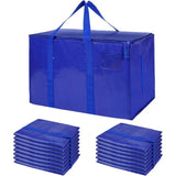 MegaMove 6-Pack Oversized Heavy-Duty Moving Bags with Zipper & Carry Handles – Space-Saving Storage Totes 🧳
