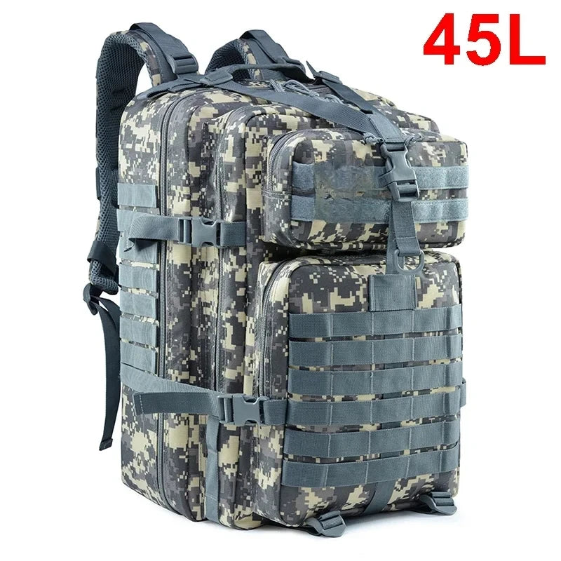 30–50L Tactical Survival Backpack – Modular Outdoor Assault Pack for Hiking, Trekking & Hunting