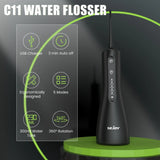 “USB Rechargeable Portable Oral Irrigator – 5-Mode Water Flosser with IPX7”