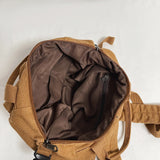 Simple Canvas College Schoolbag – Vintage Solid-Color Backpack for Students & Women | Large-Capacity 2024 Casual Bookbag