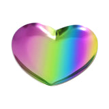 Stainless Steel Heart-Shape Decorative Tray – Gold & Silver Jewelry Dish & Cosmetic Organizer Plates