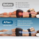 Memory Foam Knee Pillow – Orthopedic Leg, Hip & Spine Alignment Pillow for Sciatica Relief, Pregnancy & Side Sleepers