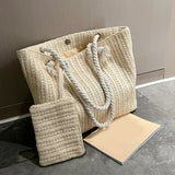 Designer women’s straw tote bag – large-capacity summer beach handbag, casual woven Bali-style purse for vacation, shopping & daily use