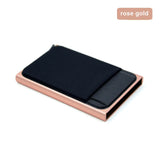 Slim Aluminum RFID Wallet – Automatic Pop-Up Credit Card Holder with Elastic Back Pouch 💳⚡
