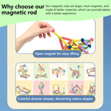 166PCS Magnetic Balls & Sticks Construction Set – Colorful 3D Learning STEM Building Blocks for Kids, DIY Cognitive Educational Toys