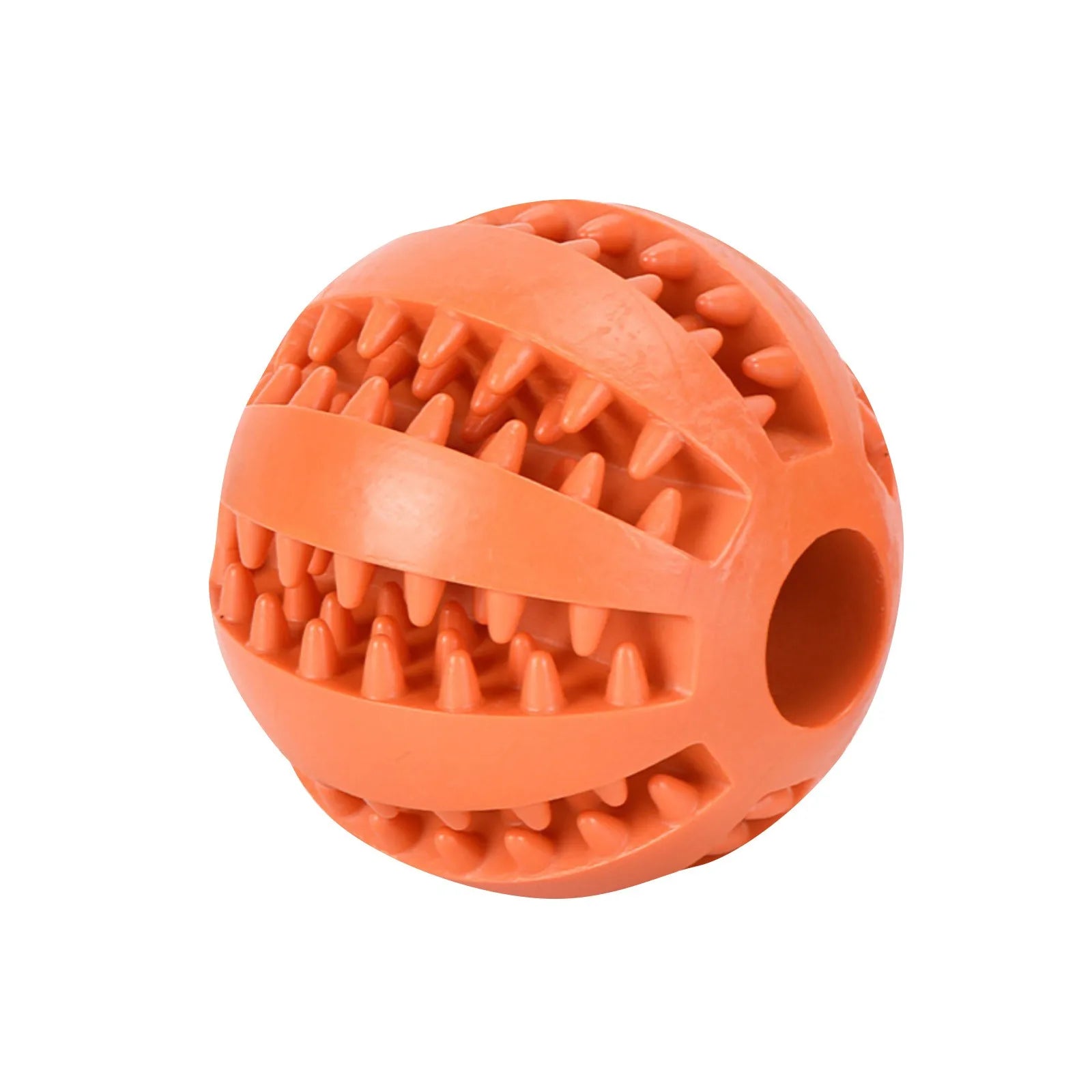 Prickly Watermelon Ball – Elastic Rubber Chew Toy for Puppies & Dogs (Teeth Cleaning & Treat Dispenser)