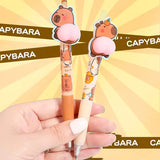 Playful Capybara Butt Press Gel Pen – Cute & Smooth Writing, Quick-Drying