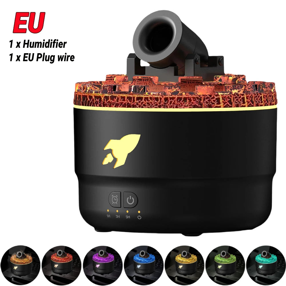 Cannon Blast Aroma Humidifier – Turret-Style Ultrasonic Diffuser with LED & Timer
