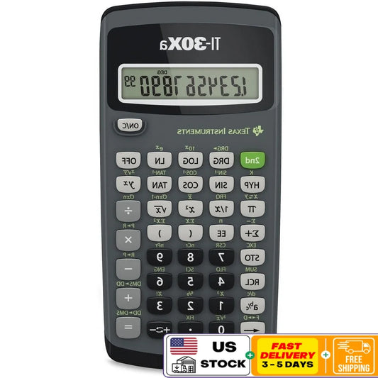 🔢 TI-30Xa Scientific Calculator – 10-Digit LCD Display for Math, Science, Algebra & School Use