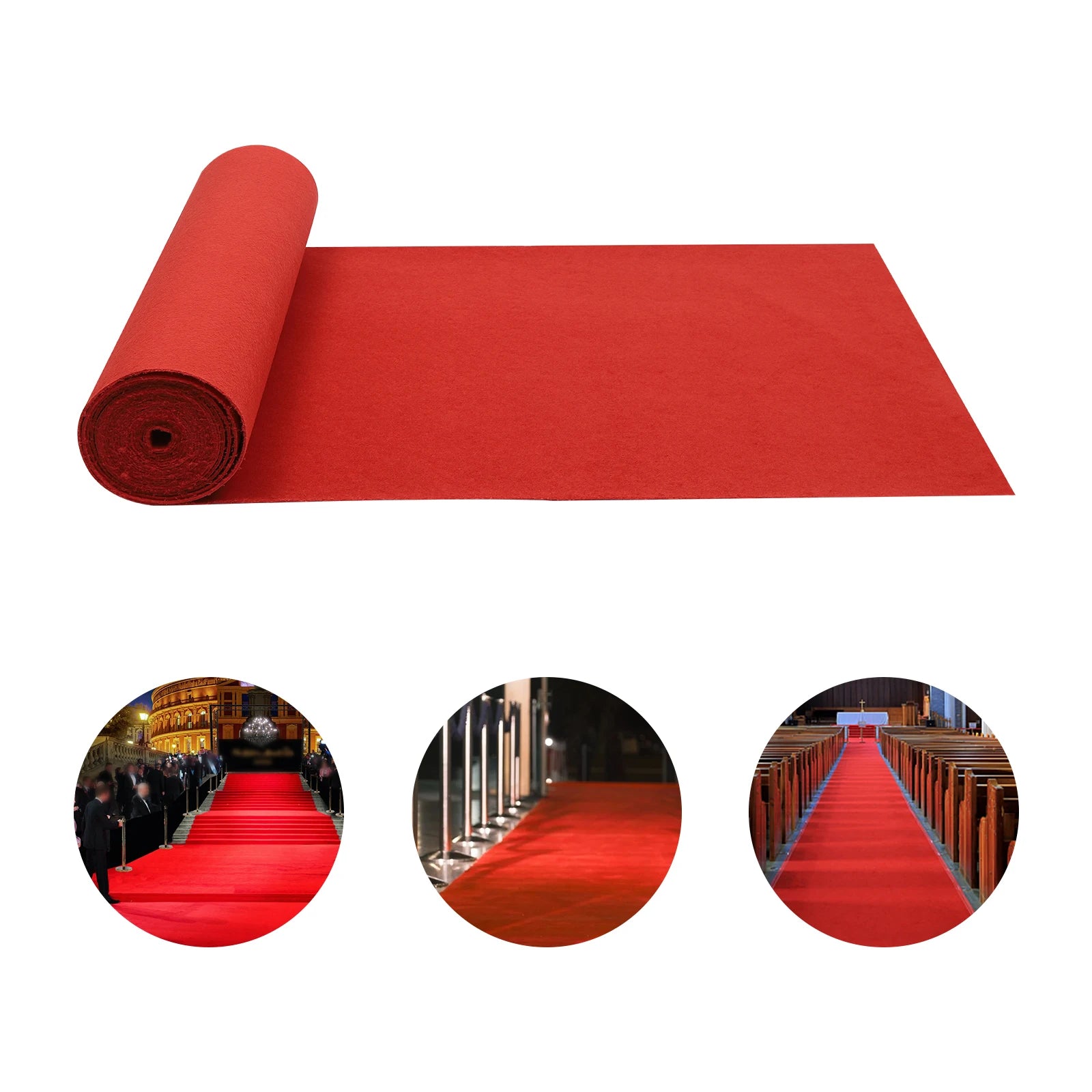 3FT x 33FT Red Carpet Runner – Luxury Aisle Rug for Weddings, Parties & Special Event Decorations