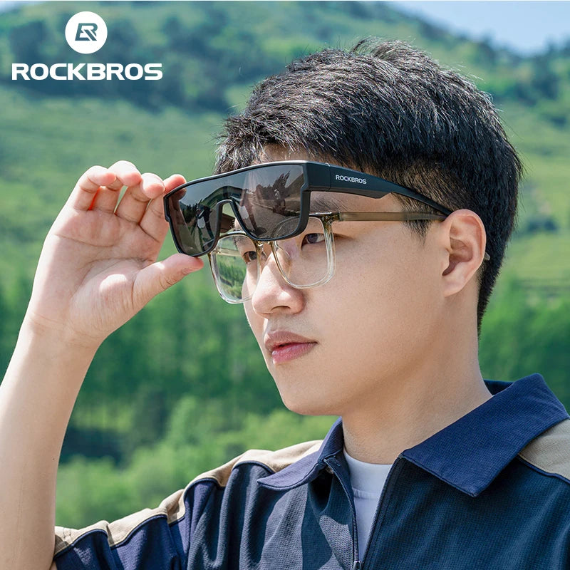 ROCKBROS Polarized Cycling Glasses – Lightweight UV400 Dual-Wear Sunglasses for Men & Women MTB & Road Biking