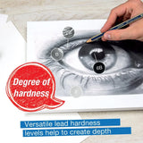 Graphite Sketch Set – 6 Pencils with Accessories for Drawing & Shading (Beginners & Adults)