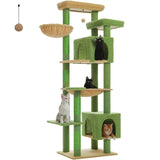 Large Cat Tree Tower for Indoor Cats – Multi-Level Plush Cat Condo with Scratching Posts, Boards, Perches & Caves