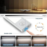 30cm Motion Sensor LED Light – USB Rechargeable Wireless Night Lamp with 3 Color Modes for Kitchen, Bedroom & Wardrobe Lighting