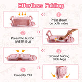 U-Shaped Baby Bathtub with Cushion & Thermometer – 0-36 Months Portable Travel Tub