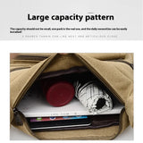 Men’s Canvas Messenger Bag – Casual Travel Shoulder Bag with Multi-Pocket & Adjustable Strap