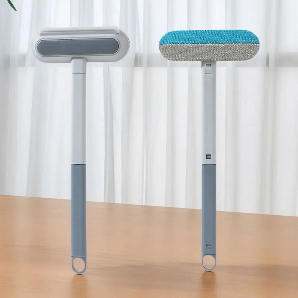 3-in-1 Pet Hair Remover Brush – Long Handle Cleaning Tool for Cat & Dog Fur, Window Brush & Multi-Surface Pet Hair Cleaner