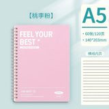 Pink A5 Thickened Spiral Notebook – Perforated Pages, Student & Office Journal 📓✨