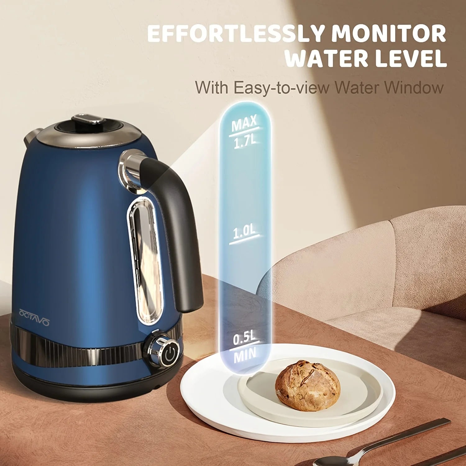 Electric Kettle 1.8 QT – 7 Heat Settings & LED Display for Precise Temperature Control 🔥💧⌛