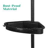 4-Layer Telescopic Corner Storage Rack – Adjustable Height Bathroom Shower Organizer