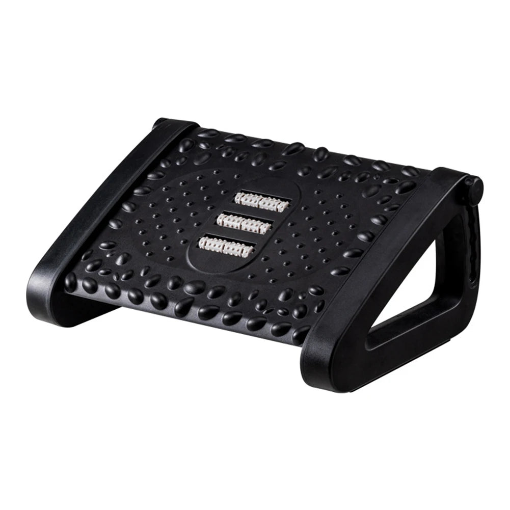 🦶 Adjustable Under Desk Footstool – Ergonomic Footrest with Massage Pad & Sturdy Platform for Home, Office & Gaming