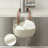Hanging Drain Basket for Kitchen Sink – Adjustable Holder for Soap & Sponge