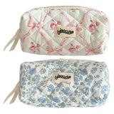 Portable Floral Pen Bag – Large Capacity Pencil Case, Multifunctional Stationery Storage Organizer for Students & School