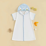 Children’s Hooded Beach Towel – Soft Embroidered Swim Cover-Up for Toddlers, Boys & Girls | Quick-Dry Bathrobe for Pool & Beach