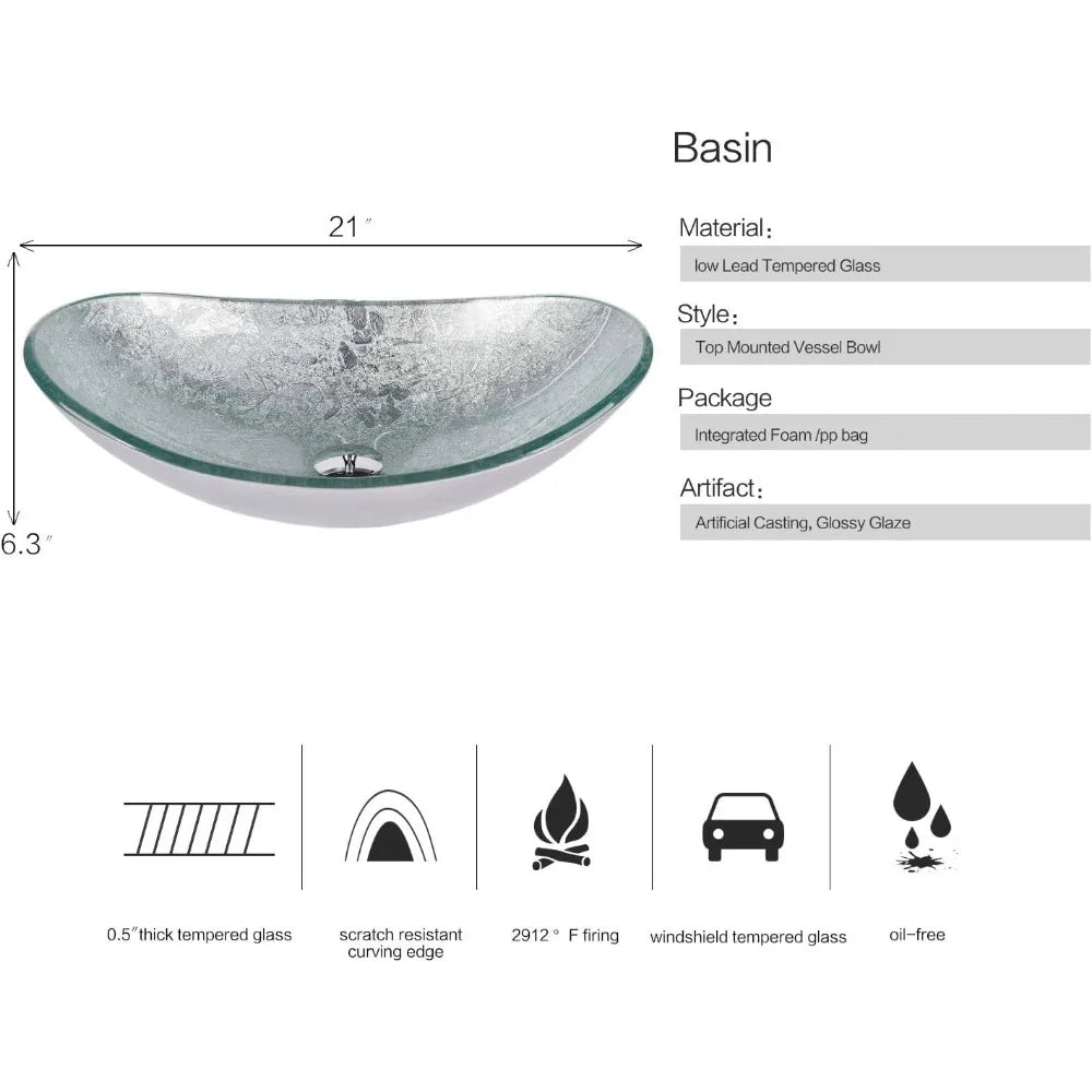 48" White Bathroom Vanity – Marble-Texture Top, 4 Drawers & Double Glass Vessel Sinks (Modern Standing Cabinet)