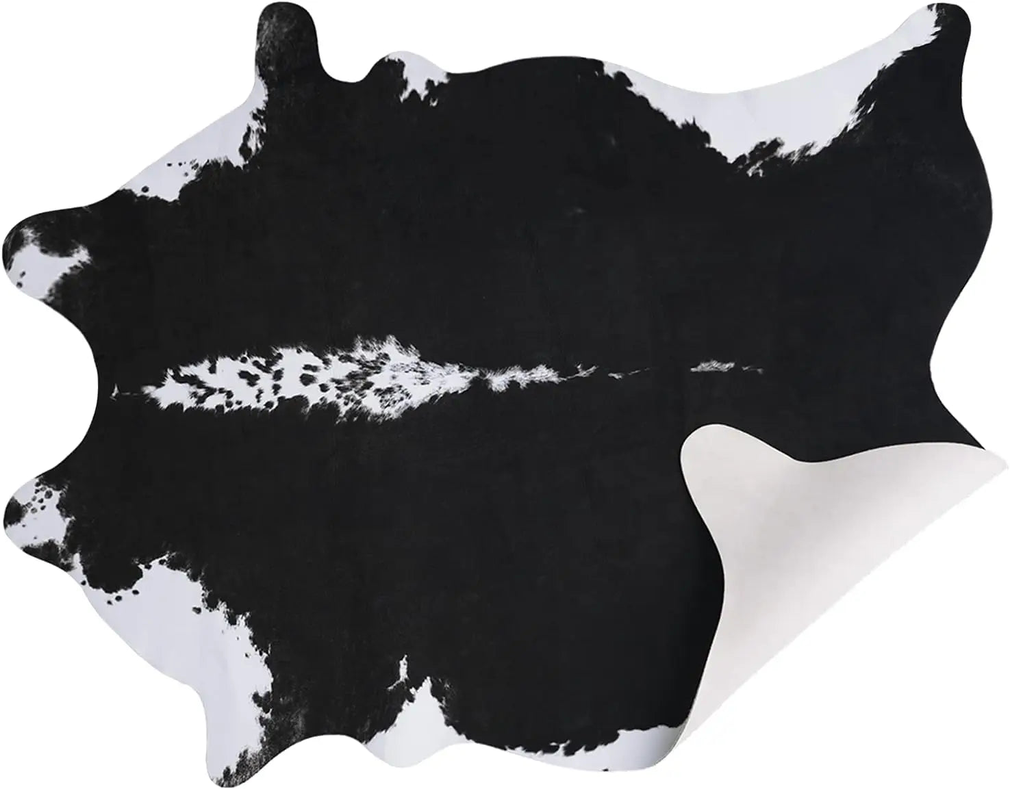 Faux Cowhide Area Rug – Large Soft Animal Print Carpet for Living Room & Bedroom Western Home Décor