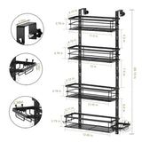Behind-the-Door Waterproof & Rust-Proof Bathroom Basket – Over-Door Storage Organizer