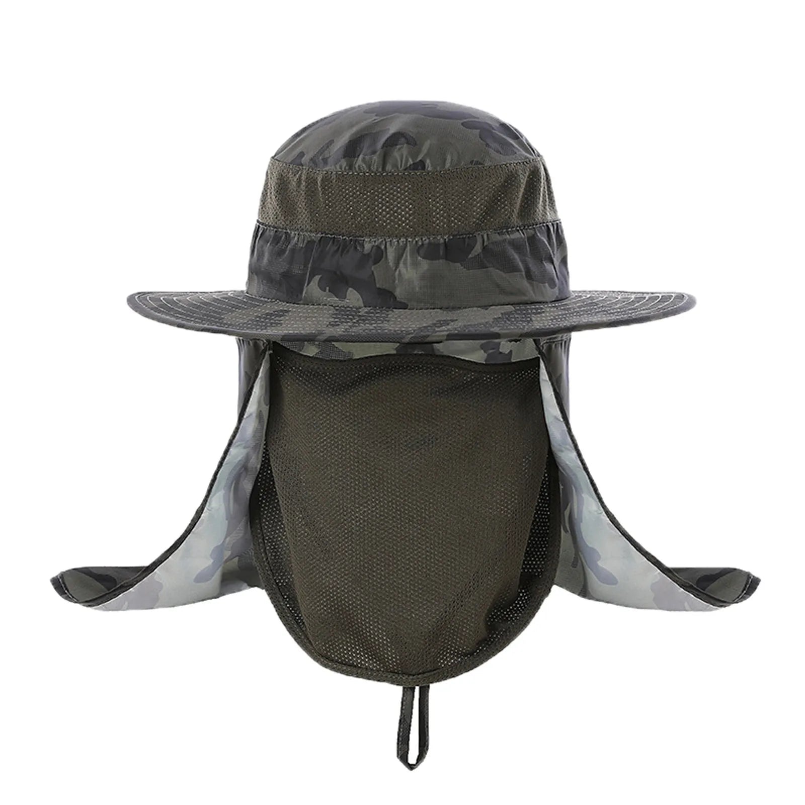 Large Brim Sun Hat – Anti-UV UPF 50+ Outdoor Fishing & Mountaineering Cap with Adjustable Chin Strap (Unisex)