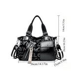 2025 New Letter Pattern Large Capacity Women’s Shoulder Bag – Stylish Multi-Functional Crossbody for Daily Travel 👜✨