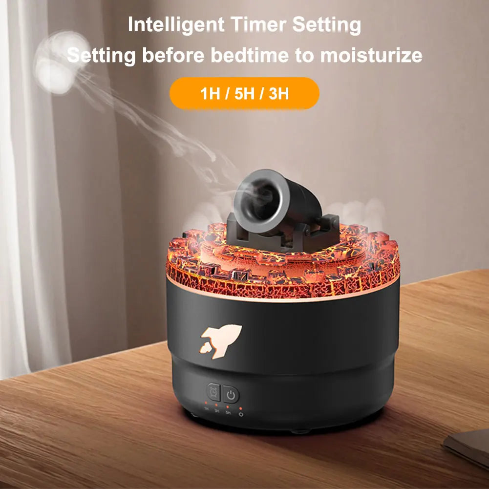 Cannon Blast Aroma Humidifier – Turret-Style Ultrasonic Diffuser with LED & Timer