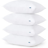 Set of 4 Queen Size Medium-Firm Down Alternative Pillows - Hotel-Quality Cozy Support