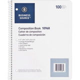 Wirebound College Ruled Notebook – 100-Sheet Single Subject Spiral Notebook for Office & School 📘