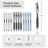 12-Pack Retractable Gel Pens – 0.5 mm Fine Tip, Quick-Dry Smooth Writing Set